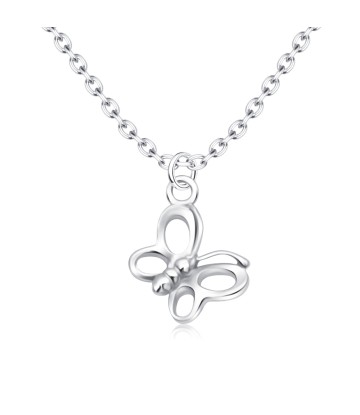 Cute Butterfly Silver Necklaces SPE-5639